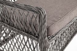 "Латте" диван двухместный из искусственного ротанга, цвет графит