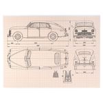 Бумага масштабно-координатная (миллиметровая), папка А3, оранжевая, 10 листов, 65 г/м2, STAFF, 113486