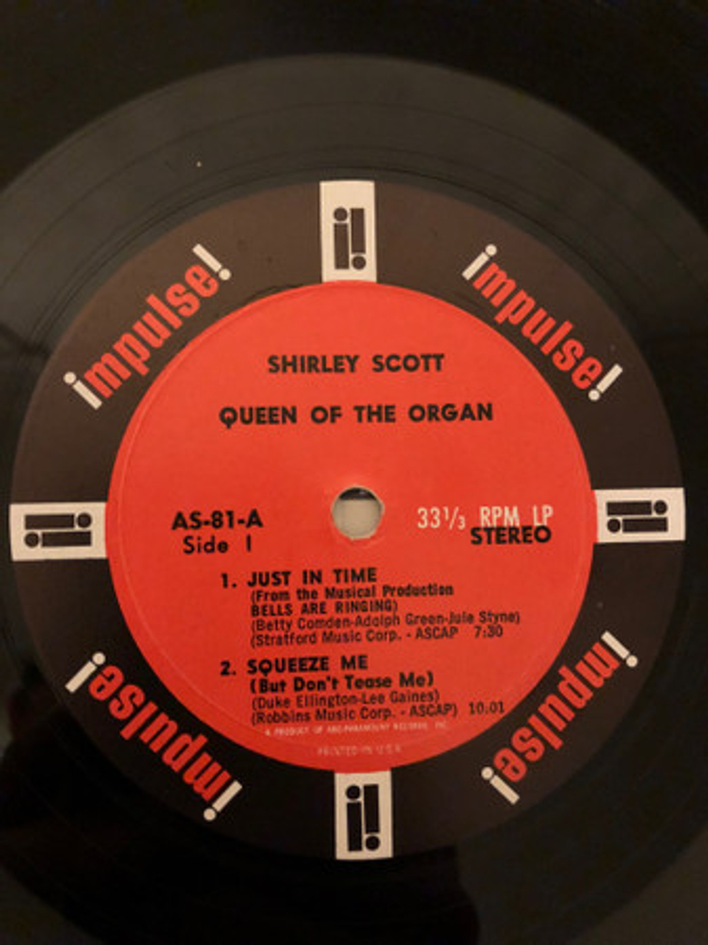 Shirley Scott - Queen of the Organ - US OG Impulse Stereo