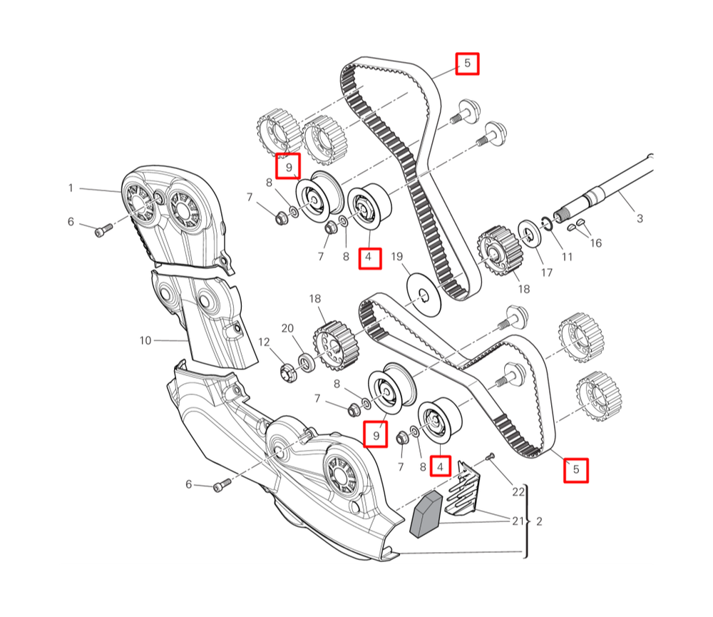 73740251B-45120321B-45120311C TIMING BELTS/ROLLERS SET