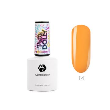 Гель-лак ADRICOCO Pretty dolly №14 неоновый мандариновый (8 мл.)