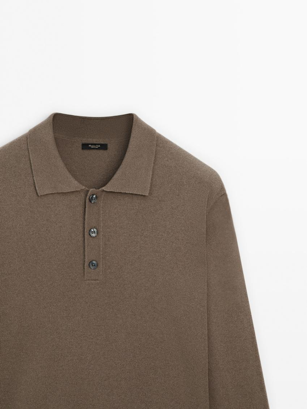 Massimo Dutti Поло из смесовой шерсти, норка