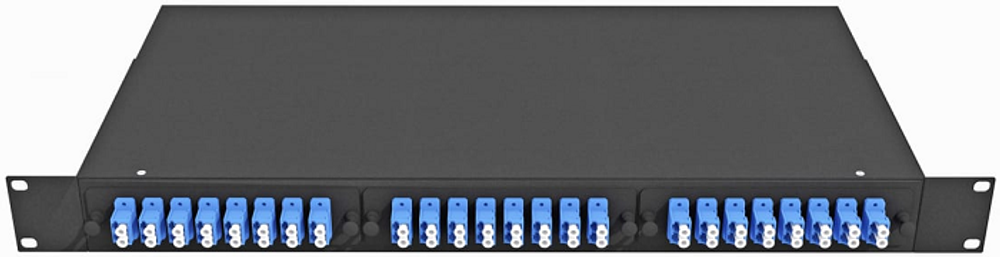 Кросс оптический стоечный  TopLAN КРС-Top-1U-48LC/U-OS2-BK