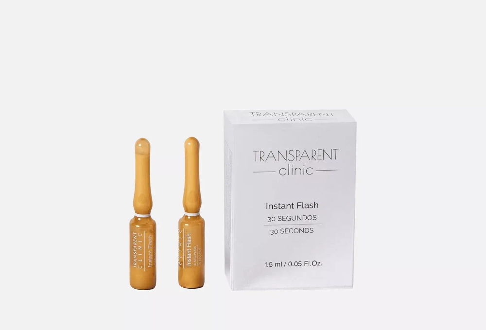 Концентрат Мгновенная красота за 30 секунд | TRANSPARENT clinic Instant Flash 30 seconds, 2амп. x 1,5мл