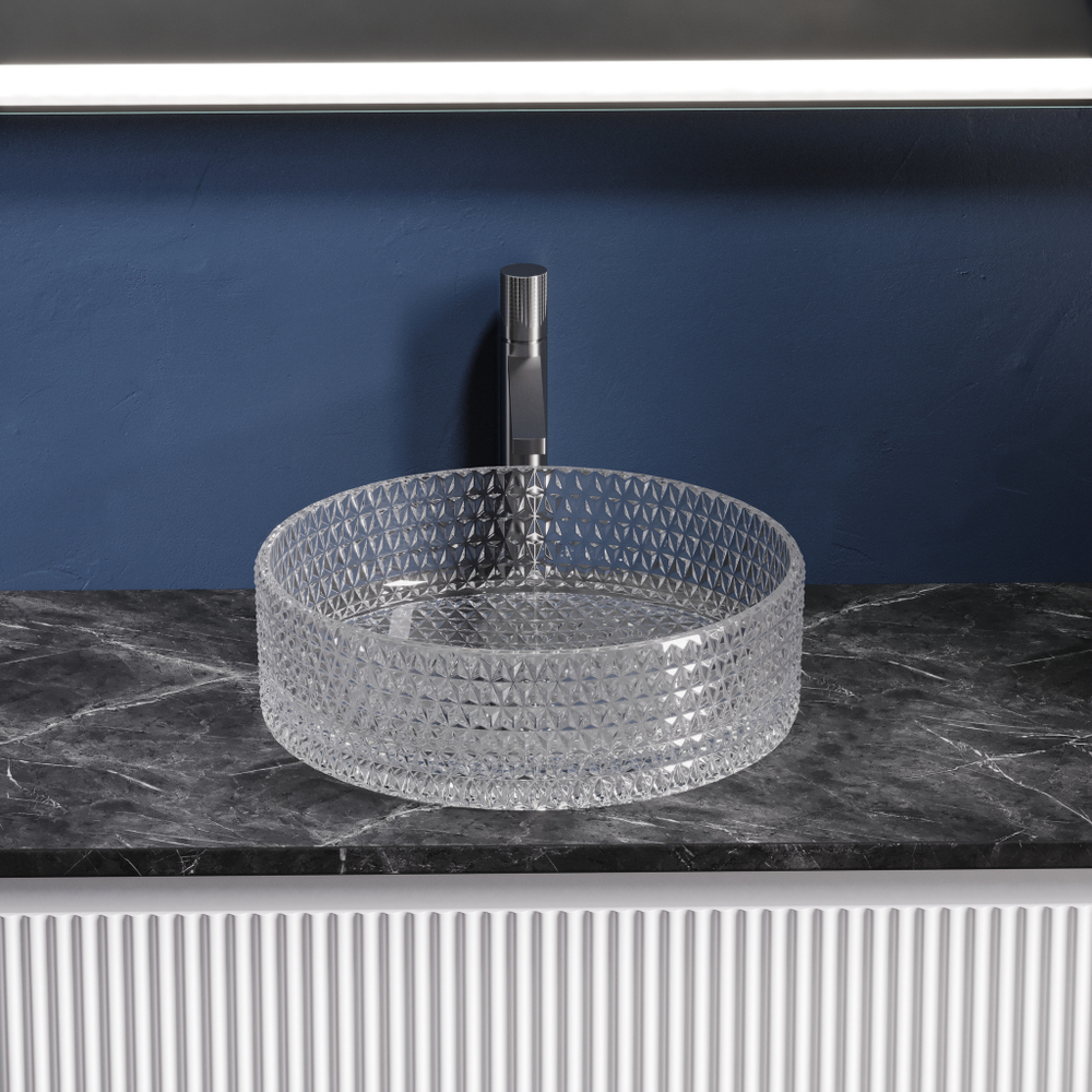 Рукомойник Ceramica Nova Cristal 36 см CN6062 прозрачная