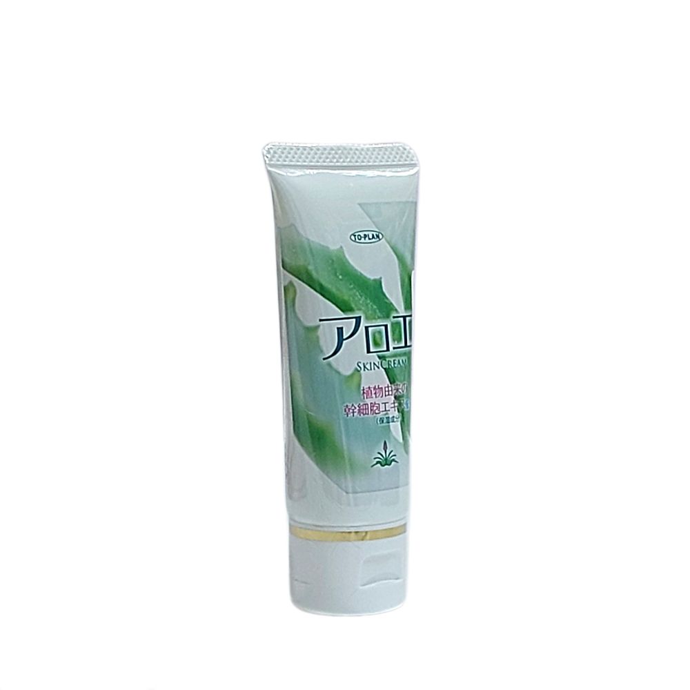 Крем для лица с экстрактом алоэ, коллагеном и скваланом TO-PLAN Aloe-blended Cream, 40 гр