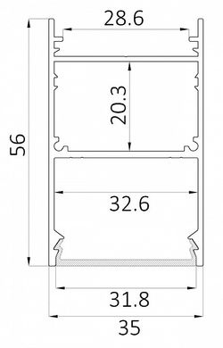 Накладной светильник 6063 LINE 3556 0412642