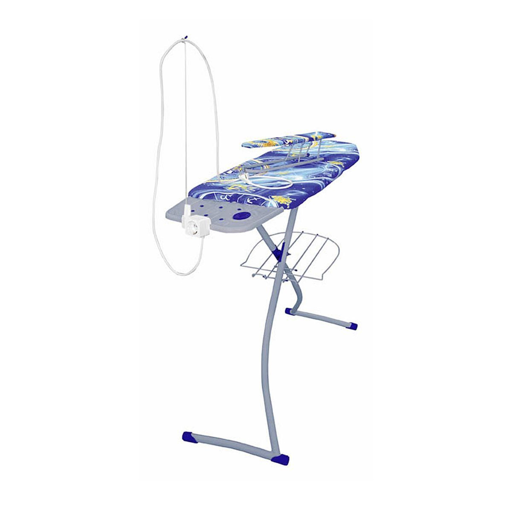 Доска гладильная 122х40 см, H11, подст д/ут, рукав, розет, полк д/бел, удл 2.2 м, Nika, Н11, в асс