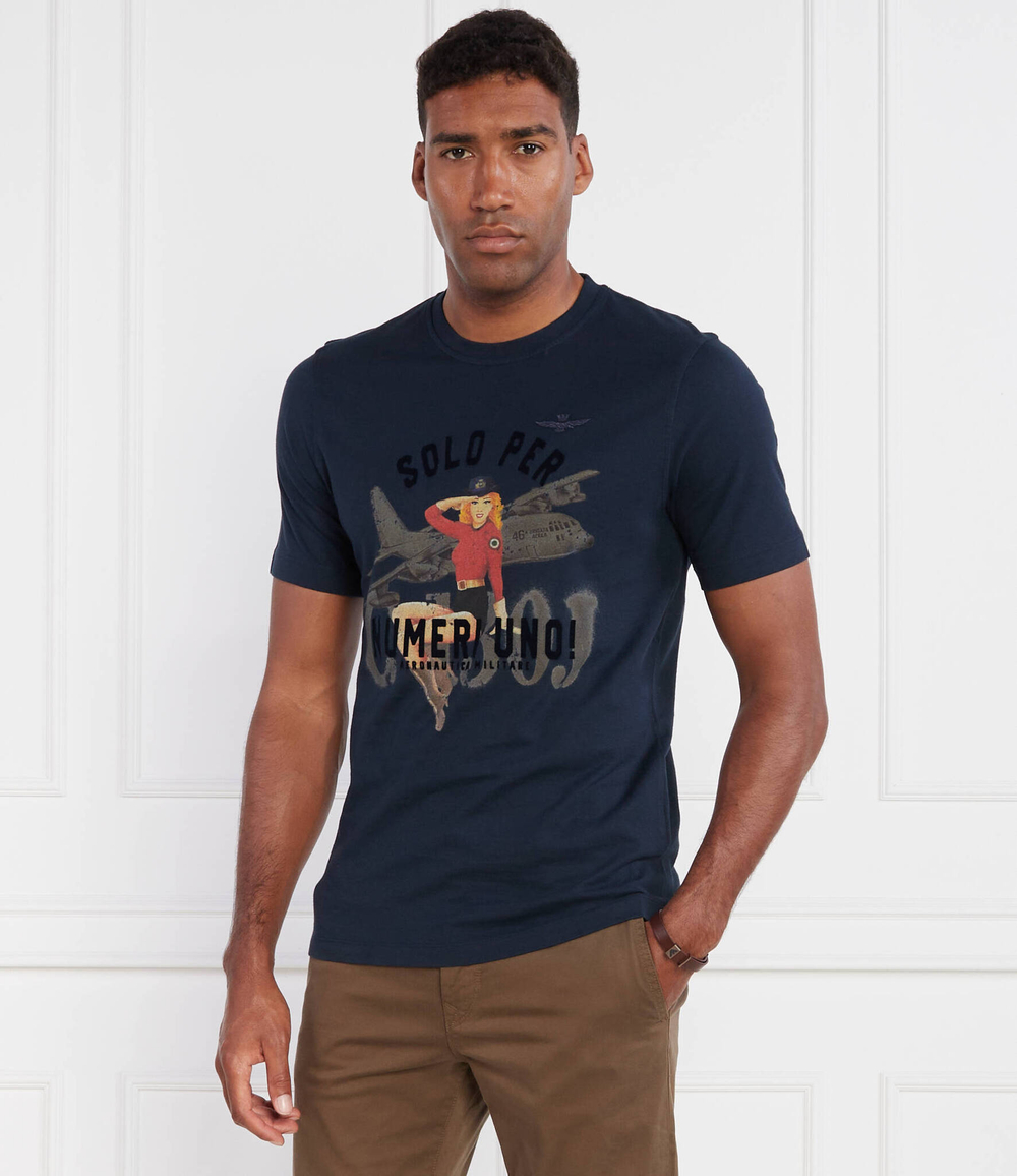 Футболка Aeronautica Militare - темно-синий(TS2131J584)