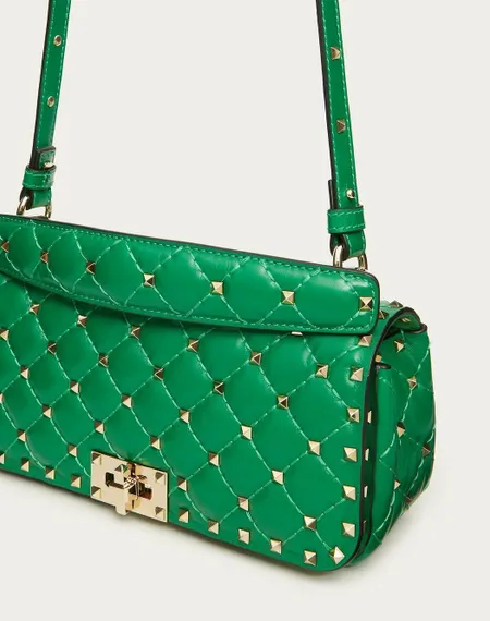 Сумка Valentino Rockstud Spike зеленый