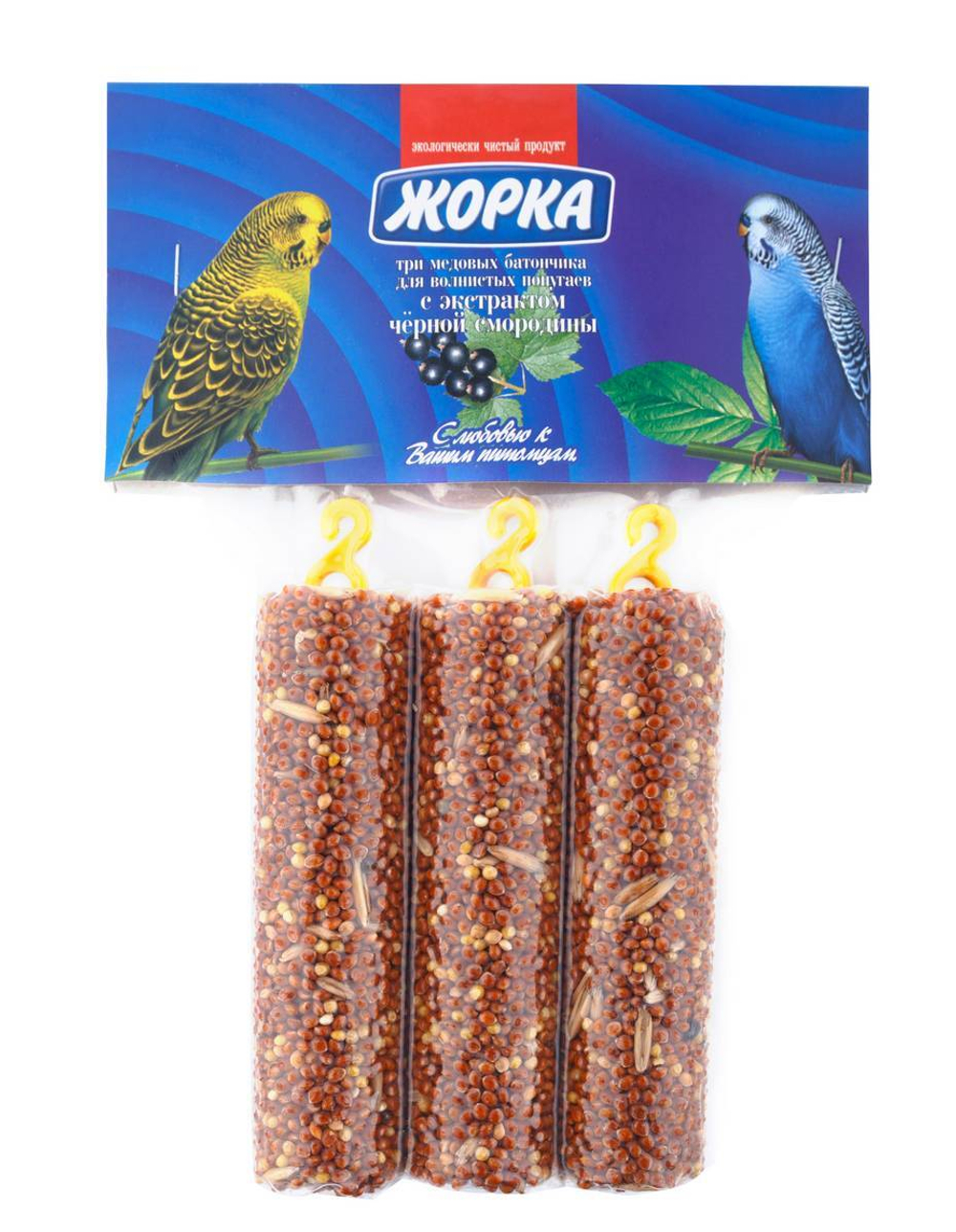 Жорка для волнистых попугаев 3 медовых батончика