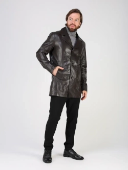 Кожаная куртка демисезонная блейзер пиджак