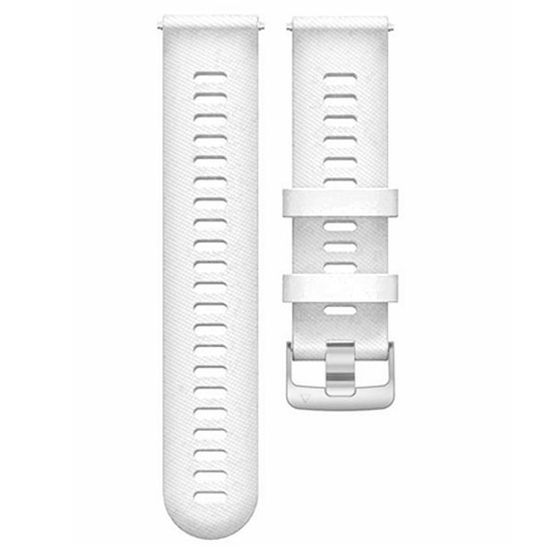 Ремешок Quick Release 22 мм силиконовый для Garmin Forerunner 255 / 265 / 745, Venu 2, Vivoactive 4 быстросъемный (Белый)