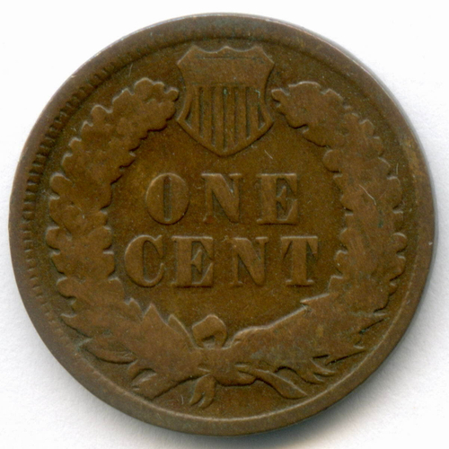 1 цент 1899 год. США. Голова индейца. Бронза F-VF