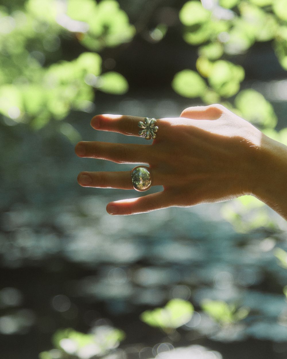 Кольцо Объемный Цветок