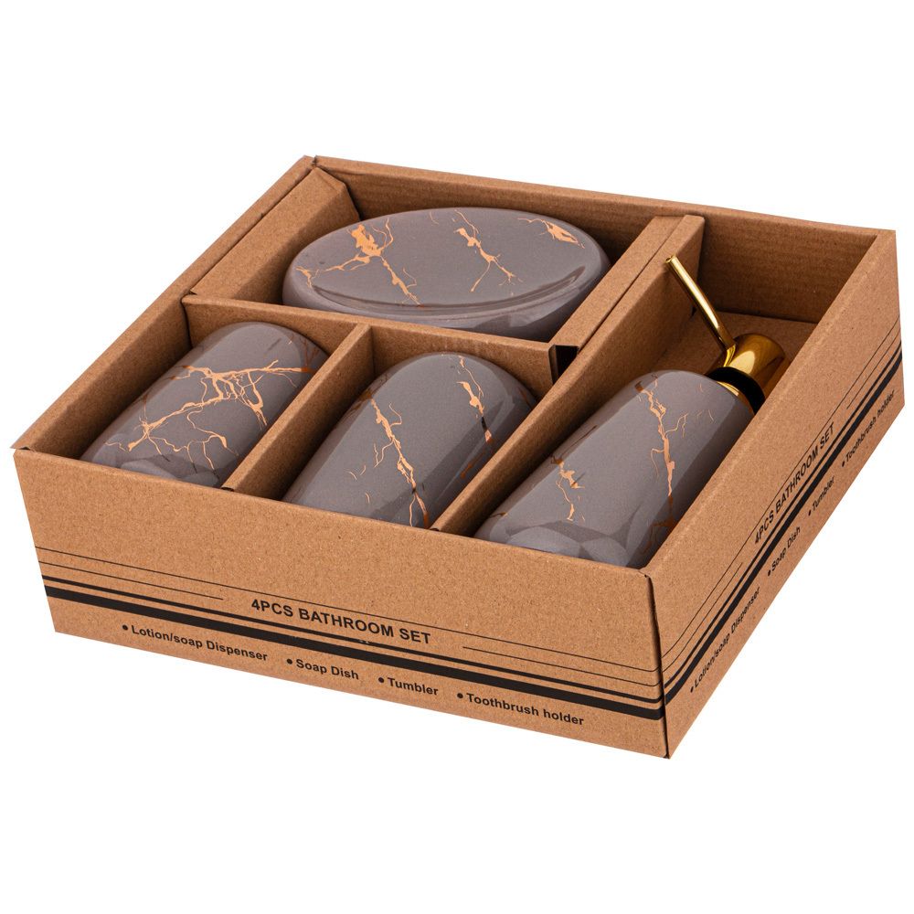 НАБОР ДЛЯ ВАННОЙ КОМНАТЫ "FANTASY" 4 ПР. 400 МЛ (КОР=12НАБ.)