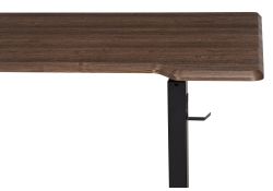 Компьютерный стол Маркос с механизмом подъема 140х80х75 черный / кантри орех