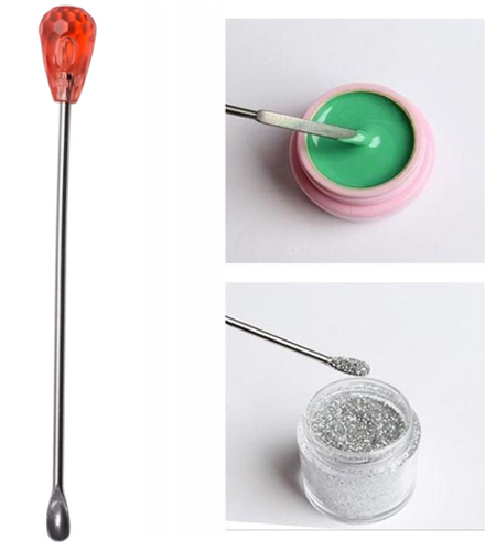 Ложечка для сыпучих материалов в индивидуальной упаковке, 1 шт, цвет ручки - оранжевый