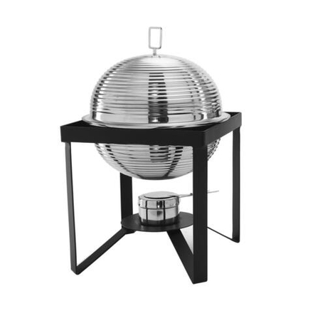 Чафиндиш (мармит) 4 л d 35,5 см Rings круглый 35*35*60 см нерж. на подставке P.L. Hotelware