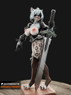 Леопард 2B furry NSFW Фигурка