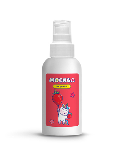Москва Вкусная - гель для удовольствия с ароматом клубники, 100 мл