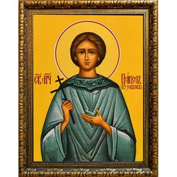 Павел Кузовков мученик. Икона на холсте.