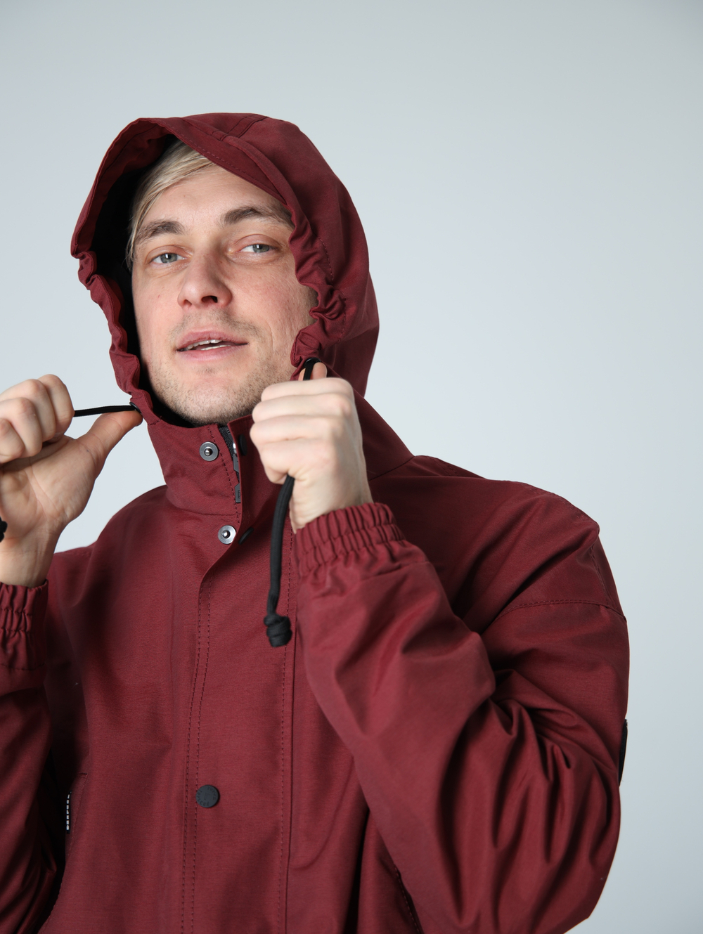 Парка с жилетом Город Горький хибины бордо красная