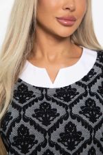 Джемпер Нежный акцент (черно-белый) Б14851-18М LT Collection