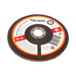 Круг лепестковый торцевой, P60, 150х22,2мм KRANZ