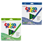 Карандаши цветные Yalong 24 цв., "Море красок" деревянные, трехгранные, заточенные, грифель 3.0 мм, картон. уп., европодвес