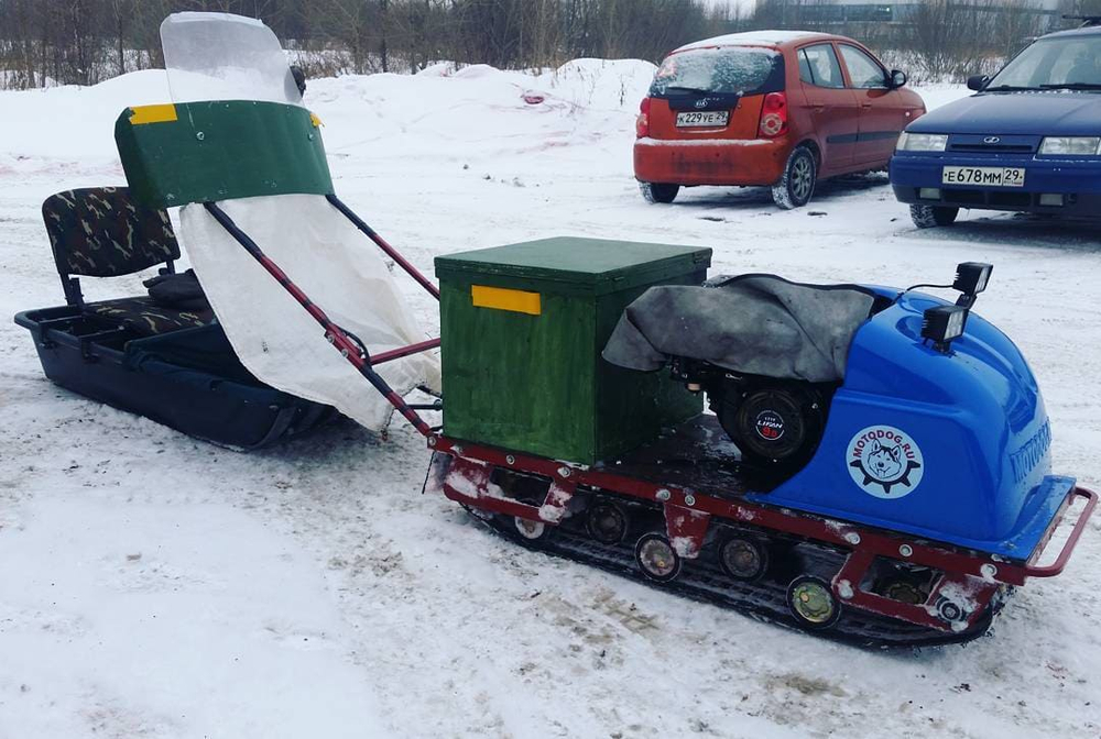 Мотобуксировщик MOTODOG 500 (15 л.с. задний привод)