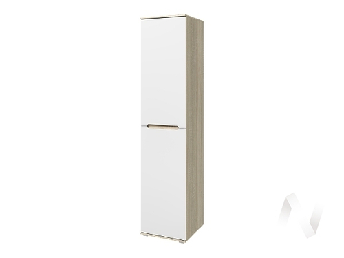 Пенал Спальня Ким (сонома/белый глянец холодный)