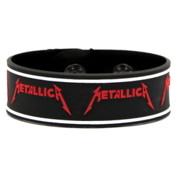 Браслет Metallica красные надписи