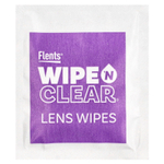 Flents, Wipe 'N Clear, салфетки для объектива, 4 упаковки, 75 индивидуально упакованных мягких салфеток для объектива