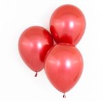Шар (12''/30 см) Reflex, Зеркальный блеск, Красный (915), хром, 12 шт.