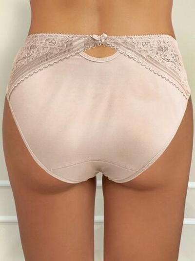 Трусики-панти Compliment с кружевными вставками по бокам (Размер: 42) (Цвет: пудровый)