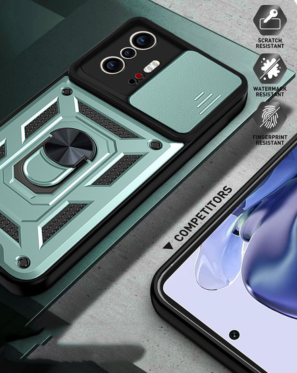 Чехол с кольцом Bumper Case для Xiaomi Mi 11T (Pro)