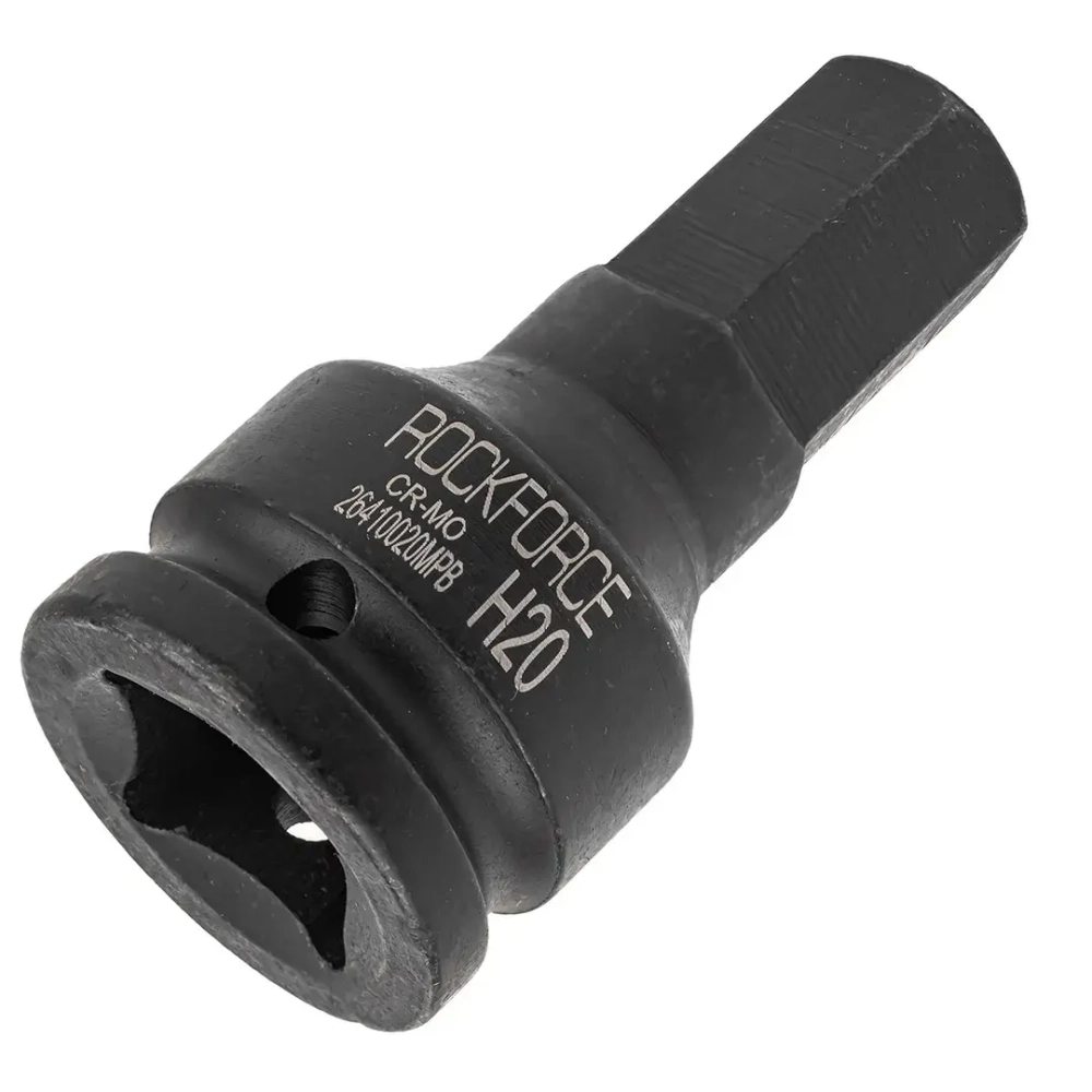 Головка-бита ударная 6-гранная 20мм, 3/4'' RockForce RF-26410020MPB