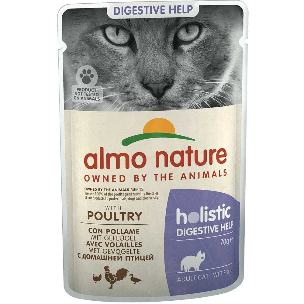 Almo Nature консервы для кошек &quot;чувствительное пищеварение&quot; с курицей 70 г пакетик (Holistic Digestive Help)