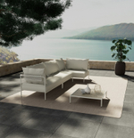 Модуль левый с подушками Scab Design Flap, лен, белый