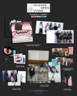 Альбом MEOVV - 1st EP ALBUM 'MY EYES OPEN VVIDE' (PHOTOBOOK ver.)