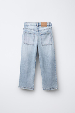 ZARA ДЖИНСЫ RELAXED BAGGY, СИНИЙ