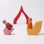 Деревянный конструктор "Темперамент", поддон, 61 деталь