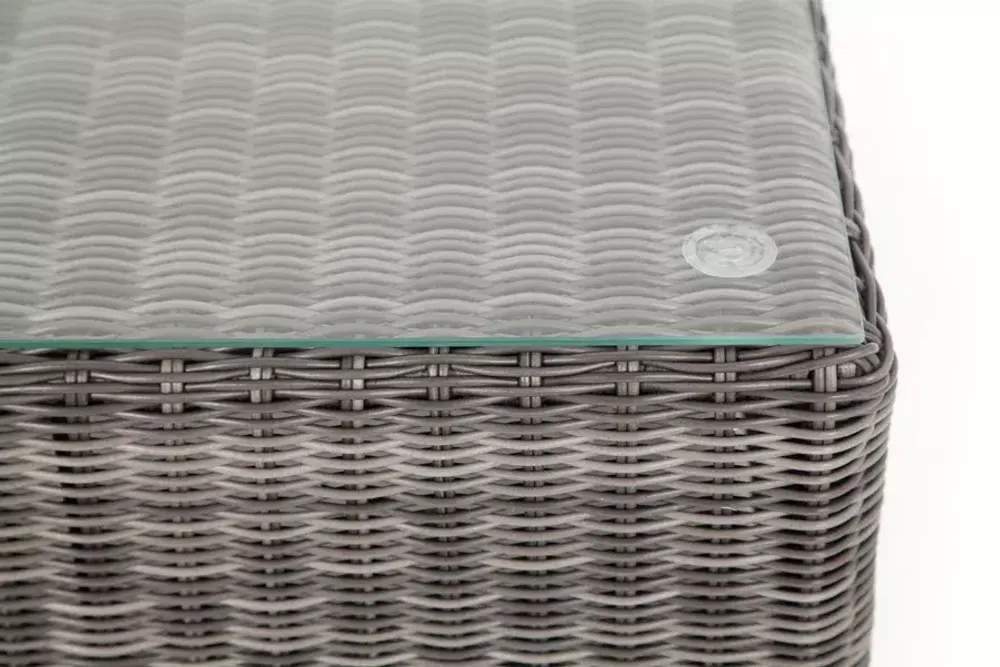 "Лунго" журнальный столик плетеный, цвет графит