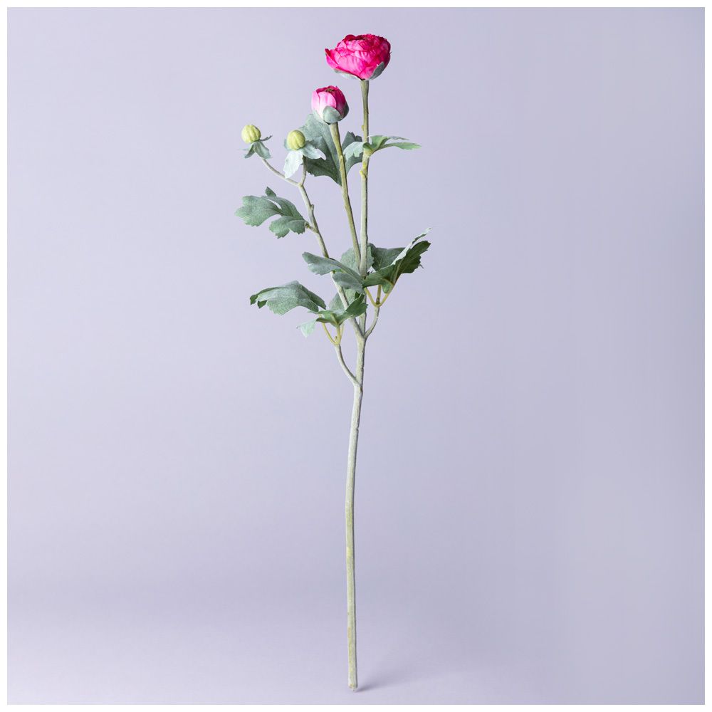 ЦВЕТОК ИСКУССТВЕННЫЙ "РАНУНКУЛЮС" ВЫСОТА=55СМ. (МАЛ.УП=48ШТ/КОР=192ШТ)