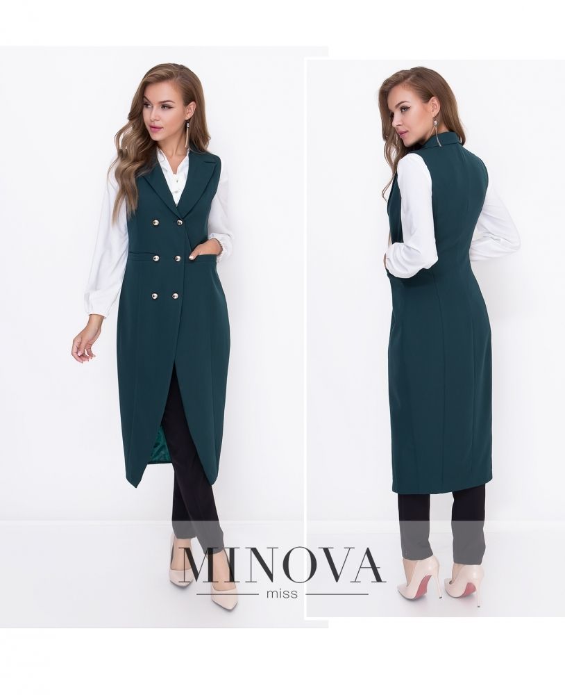 Кардиган 8590-темно-зеленый Minova Кардиган 8590-темно-зеленый Minova