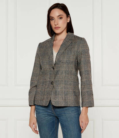 Хлопковый пиджак Tommy Hilfiger - серый(WW0WW43475)