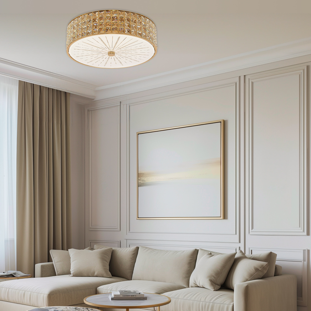 Citilux Портал CL324152 Люстра хрустальная Золото