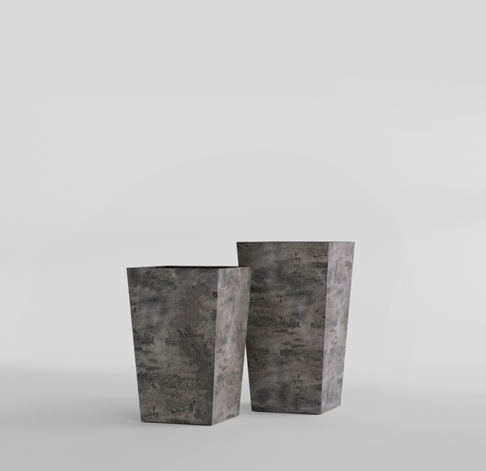 Кашпо, коллекция Concrete, форма CONIC