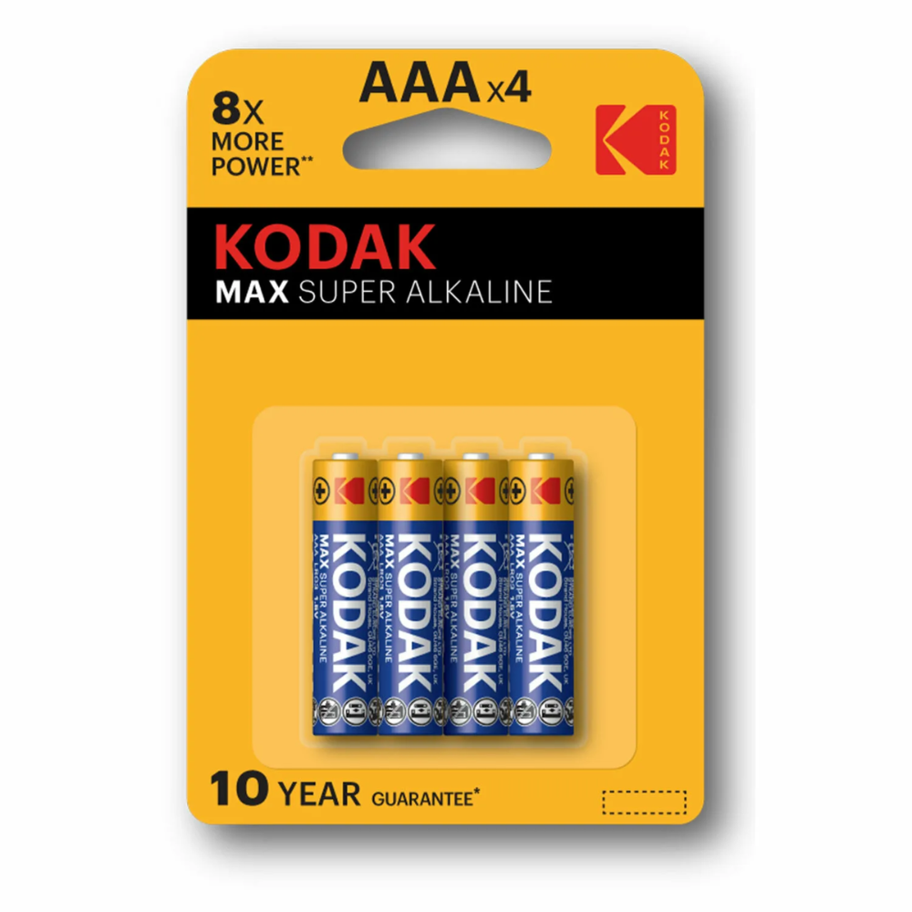 Батарейки Kodak Max Super Alkaline AAA*4